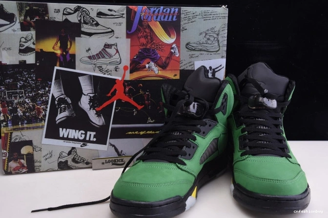 Oregon SE Air 5 CK6631-307 Ducks Jordan 0803